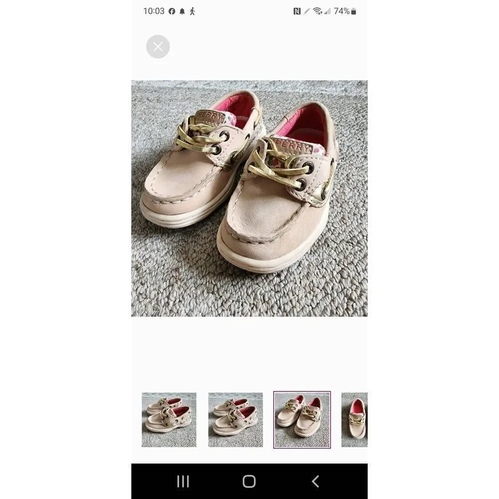 NIB SPERRY INFANT BAHAMA ZEBRA PRINT CRIB SHOES